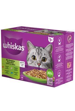 Whiskas kaps. Core Mix.výběr želé 12x85g