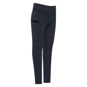 Dětské zimní jezdecké legíny IRH Teddy, s gripem - Navy (4)