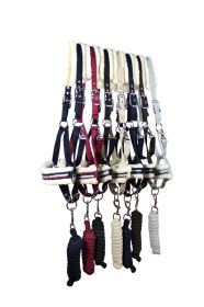 Kentaur Ohlávka podložená beránkem + vodítko šedá