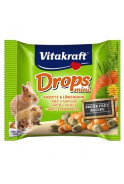 Vitakraft all Rodent poch. Carotties mini Drops  40g