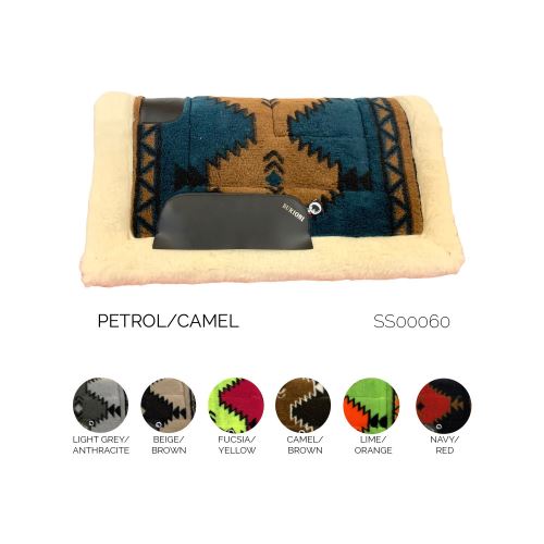 Westernová dečka Burioni fleece s pravým beránkem