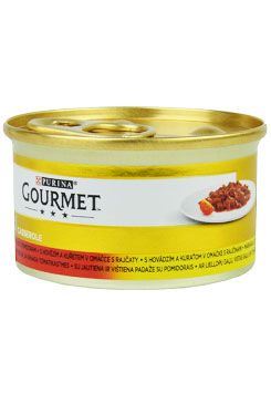 Gourmet Gold konz. kočka pašt.hov.a kuře v rajč.om.85g