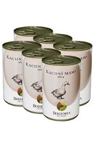 BOHEMIA MASO Kachní ve vlastní šťávě SIX PACK 6x400g BOHEMIA MASO Kachní ve vlastní šťávě SIX PACK 6x400g