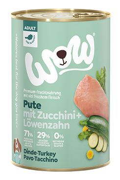 WOW konzerva Krocan s cuketou Adult 400g