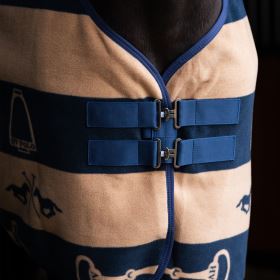 Odpocovací deka HV Polo Gwenny print - Navy-Camel (6)