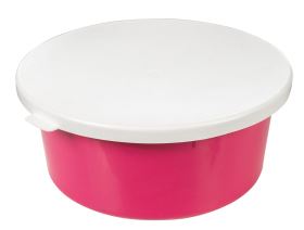 HKM miska na krmivo Excellent s víkem 2l - růžová
