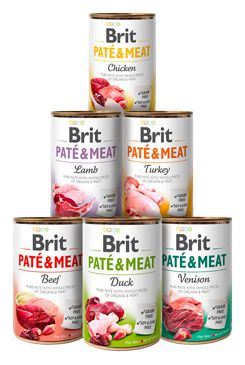 Brit Dog konz Paté & Meat Mix pack 6x400g