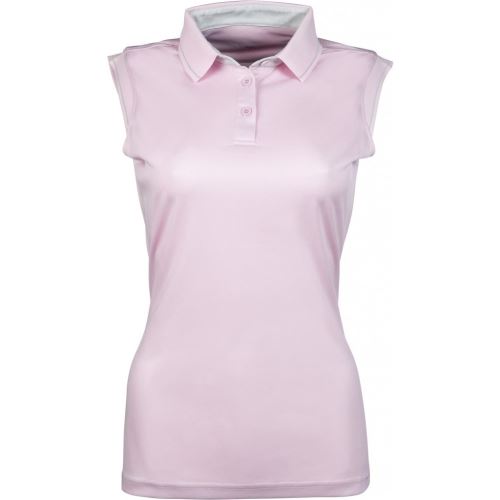 Dámské polo tričko -Classici- bez rukávů světle růžové