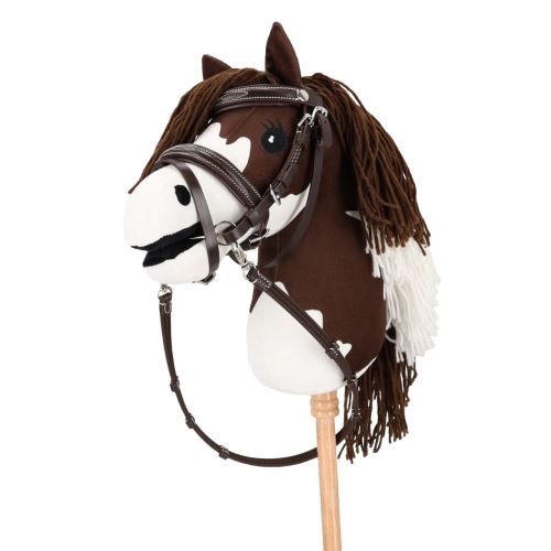 QHP uzdečka Luxury pro Hobby horse Dark brown