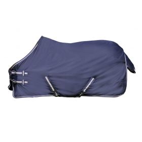 Výběhová deka -Economik 600D - s polarfleece tmavě modrá (2)