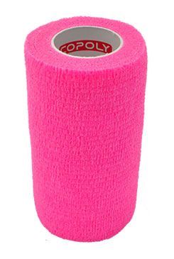 Obinadlo elast. CoPoly 10cm x 4,5m růžová NEON