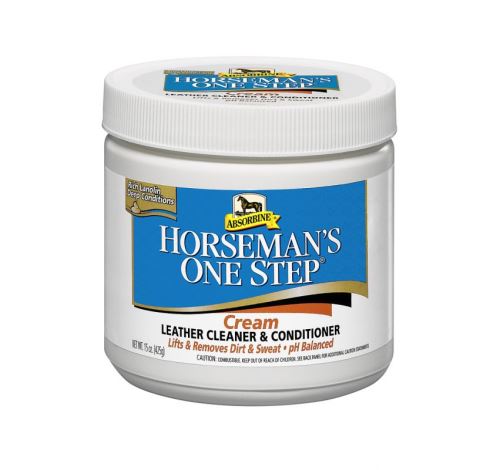 Absorbine Horsemans one step cream, čistící balzám na kožené výrobky, balení 425 g