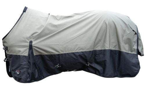 HKM Výběhová deka Chester 600D, fleece, olivová/černá