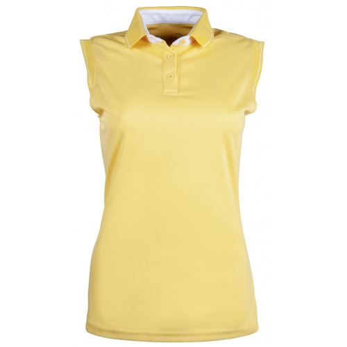 Dámské polo tričko -Classici- bez rukávů žluté