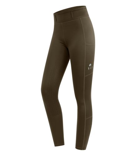 Jezdecké termolegíny Ella khaki