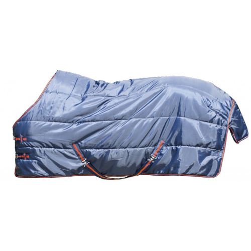 Zimní stájová deka 300G nylon HKM tm.modrá/červená