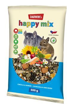 Darwin's Činčila&Osmák Happy mix 500g NEW