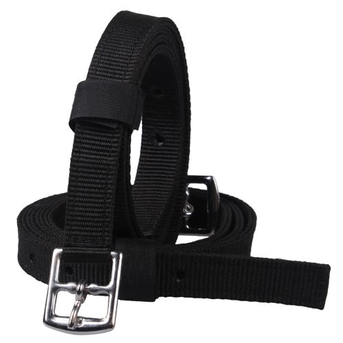 QHP nylonové třmenové řemeny Black