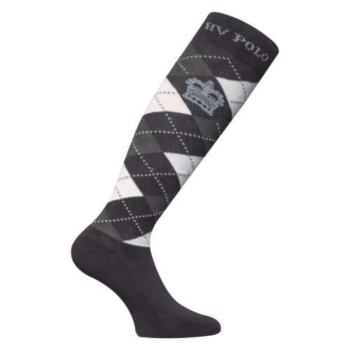 Ponožky HV Polo Argyle - Charcoal m.-Grey m.-Soft Blue