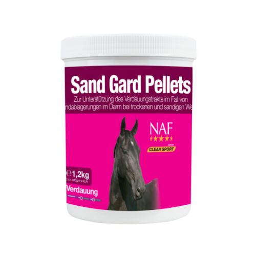 NAF Sand guard pro koně náchylné k pískové kolice s probiotiky, psylliem a vitamíny, kyblík 1,2kg