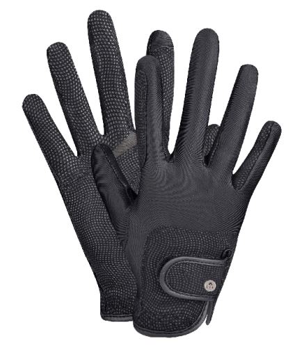 Letní jezdecké rukavice Metropolitan černé