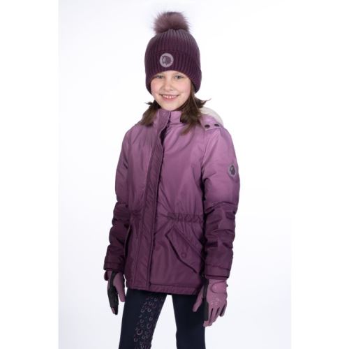 Dětská jezdecká bunda - zimní -Alva- - fialová