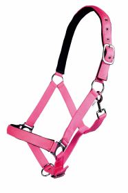 Ohlávka SOFTICE podložená neon růžová