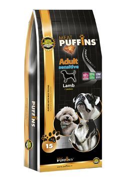 Puffins Dog Adult Sensitive Lamb Rice 15kg