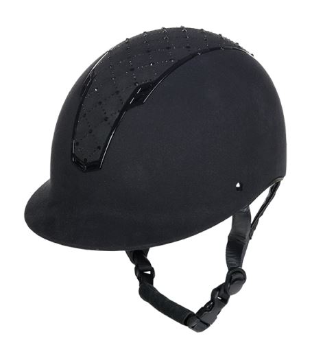 Jezdecká helma -Linz- Style - černá/černá