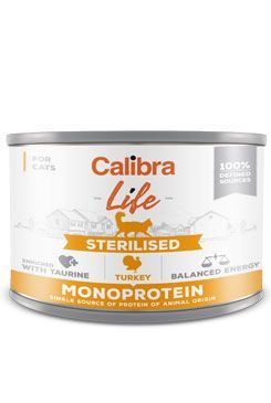 Calibra Cat Life  konz.Sterilised Turkey 200g