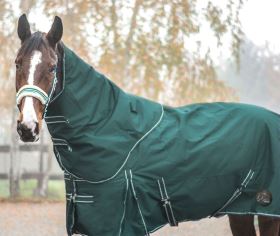 HKM výběhová deka PROFI Classic s odnímatelným krkem, fleece tmavě zelená