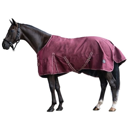 HKM výběhová deka PROFI Classic s fleece vínová