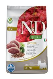 N&D Quinoa DOG Neutered Duck&Broccoli&Asp. Mini 2,5kg N&D Quinoa DOG Neutered Duck&Broccoli&Asp. Mini 2,5kg