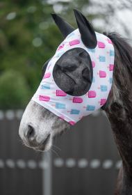 HKM Maska proti hmyzu -nanuky- bílo/růžová