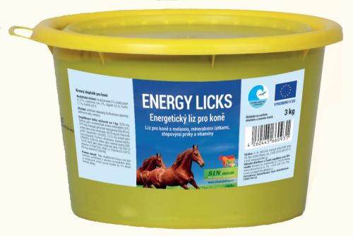 SIN Hellas EnergyLicks - energetický liz pro koně, balení 3kg
