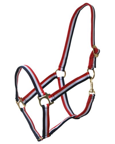 QE Head collar Red/White/Blue Pony