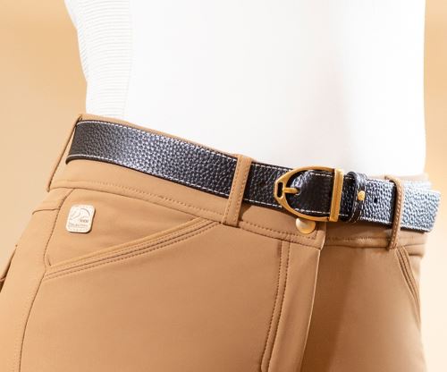 Kožený pásek-Marrakesh-  černý