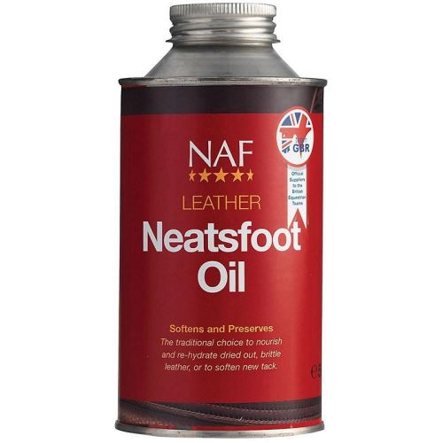 NAF Neatsfood oil špičkový olej pro dlouhodobý lesk, pružnost a trvanlivost vašeho koženého vybavení, lahev 500ml