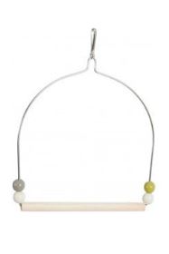 Houpačka pro ptáky dřevo a kov 19,5cm Zolux Houpačka pro ptáky dřevo a kov 19,5cm Zolux