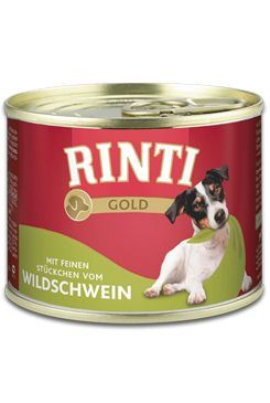 Rinti Dog Gold konzerva divočák 185g