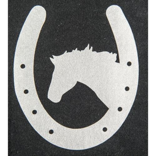 Nažehlovačka - motiv podkovy s koněm - neonová