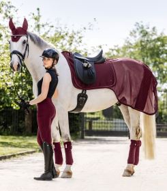Waldhausen Bederní deka Rom, síťovaná, sametově červená