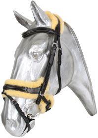 Kentaur Anatomická uzdečka s beránkem černá Kentaur Anatomická uzdečka s beránkem černá