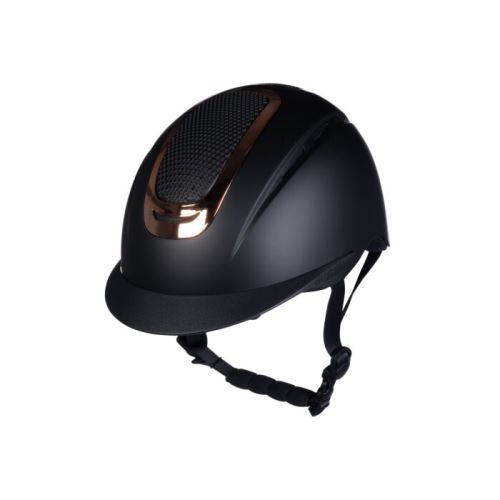 Jezdecká helma -Sydney- černá/růžové zlato