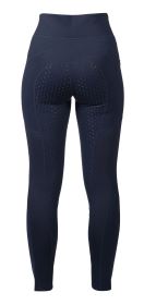 HKM jezdecké legíny Mesh II silikon sed - tmavě modré (2)