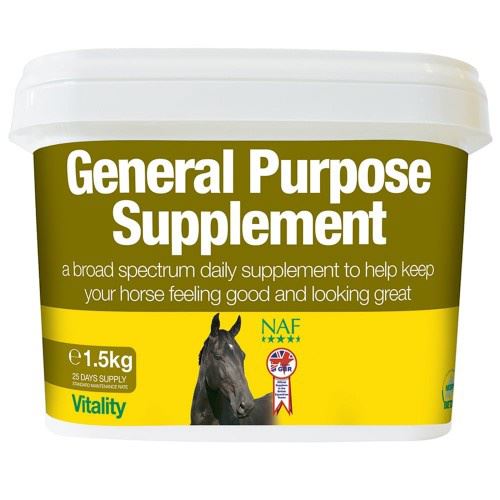 NAF General Supplement, komplexní doplňkové krmivo pro koně, kyblík 3 kg
