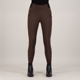 Jezdecké legíny HV Polo Estrelle, Full Grip - Wood