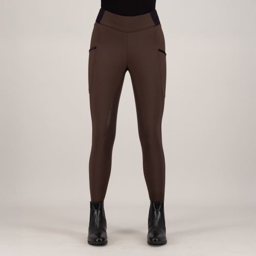 Jezdecké legíny HV Polo Estrelle, Full Grip - Wood