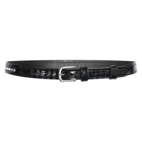 Kožený pásek IRH Olania Sparkle Black-Silver