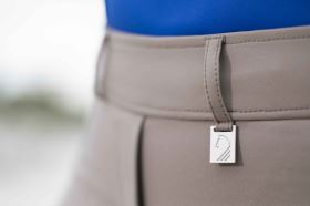 HKM Jezdecké legíny -Amalfi- silikonový sed, taupe (4)